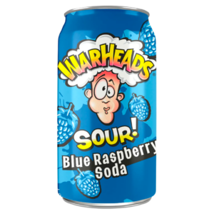 Warheads Sour Blue Raspberry Soda 12x355ml